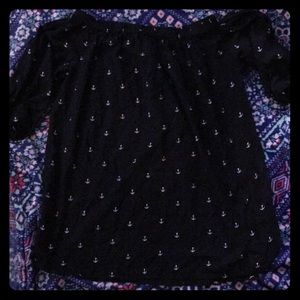 Off-the-shoulder Anchor Top